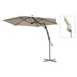 Progarden parasol suspendu taupe 300 cm