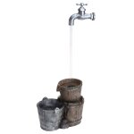 Progarden seaux à fontaine gris 33x21x81 cm Progarden seaux à fontaine gris 33x21x81 cm