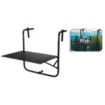 Progarden table de balcon gris foncé mat Progarden table de balcon gris foncé mat