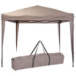 Progarden tente de réception easy - up 300x300x245 cm taupe Progarden tente de réception easy - up 300x300x245 cm taupe