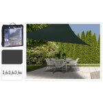 Progarden toile d'ombrage 3, 6x3, 6x3, 6 m gris fonc triangle