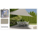 Progarden toile d'ombrage 3, 6x3, 6x3, 6 m sable triangle