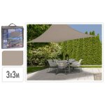 Progarden toile d'ombrage 3x3 m sable carr