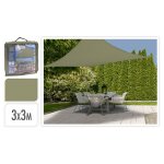 Progarden toile d'ombrage 3x3 m vert carr