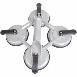 Proplus appareil de levage � vide avec 4 ventouses aluminium argent�