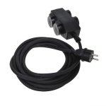 Proplus rallonge lectrique avec fiche schuko  4 voies 5 m