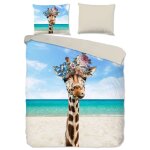 Pure housse de couette cool giraffe 200x200 / 220 cm Pure housse de couette cool giraffe 200x200 / 220 cm