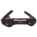 Pure2improve ceinture de course avec 2 bouteilles noir et rose