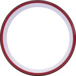 Pure2improve roue de yoga 30 cm noir et rouge