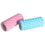 Pure2improve rouleau de yoga 33x14 cm bleu et blanc