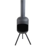 Redfire chemine de jardin avec gril de barbecue fuego grand noir