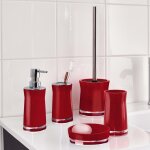 Ridder brosse de toilette disco rouge
