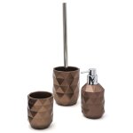 Ridder brosse de toilette joyce marron fonc� m�tallique