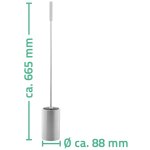 Ridder brosse de toilette avec support chrome 66, 5 cm a0170101