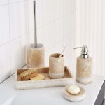 Ridder brosse de toilette avec support posh marbre
