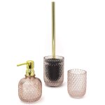 Ridder distributeur de savon jade rose transparent 330 ml