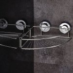 Ridder tagre de d'angle douche 24, 9x24, 9x9, 4 cm chrome 12020000