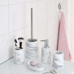 Ridder gobelet toscana blanc marbr