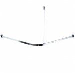 Ridder rail de douche de coin universel avec crochets chromés 52500 Ridder rail de douche de coin universel avec crochets chromés 52500