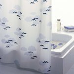 Ridder rideau de douche helgoland textile bleu Ridder rideau de douche helgoland textile bleu