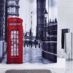 Ridder rideau de douche london 180x200 cm Ridder rideau de douche london 180x200 cm