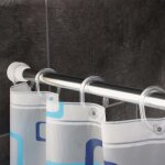 Ridder rideau de douche vinyl glace concasse