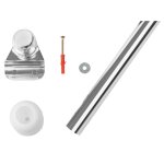 Ridder support de tringle de rideau de douche chrome 55x2, 5x2, 5 cm