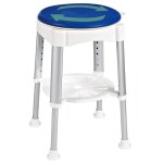 Ridder tabouret rotatif de salle de bain bleu 150 kg a0050401 Ridder tabouret rotatif de salle de bain bleu 150 kg a0050401