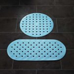 Ridder tapis antidérapant de bain action bleu clair Ridder tapis antidérapant de bain action bleu clair
