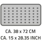 Ridder tapis de bain antidrapant capri 72 x 38 cm blanc 66081