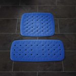 Ridder tapis de douche antidrapant promo bleu non