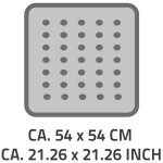 Ridder tapis de douche antidrapant capri 54 x 54 cm blanc 66281