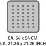 Ridder tapis de douche antidrapant playa 54 x 54 cm blanc 68401
