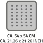 Ridder tapis de douche antidrapant playa 54 x 54 cm bleu 68403