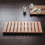 Ridder tapis de salle de bain bois grating nature 72x38 cm Ridder tapis de salle de bain bois grating nature 72x38 cm