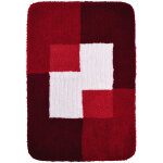 Ridder tapis de salle de bains coins 60 x 90 cm rouge 7103306 Ridder tapis de salle de bains coins 60 x 90 cm rouge 7103306