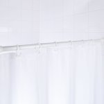 Ridder tringle de rideau de douche tlescopique 110 - 185 cm blanc 55201