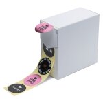 Rillprint autocollants cadeau 250 pcs x 4 rouleaux rose marron et noir