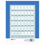 Rillprint tiquettes autocollantes 105x42, 4 mm 1000 feuilles blanc