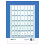 Rillprint tiquettes autocollantes 105x99 mm 500 feuilles blanc