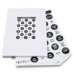 Rillprint tiquettes autocollantes de cadeaux 10 feuilles x 5 botes