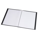 Rillstab dossier de prsentation a4 40 pochettes avec vue de face noir