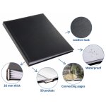 Rillstab dossier de prsentation a4 50 pochettes noir