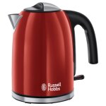 Russell hobbs bouilloire colours plus rouge flamme 2400 w 1, 7 l