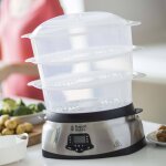 Russell hobbs cuiseur vapeur numrique 3 niveaux maxicook 10, 5 l 1000w