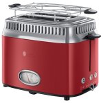 Russell hobbs grille - pain retro rouge 1300 w