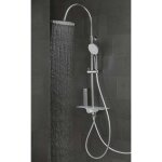 Sch�tte ensemble de douche avec bac aquastar chrome - blanc