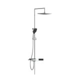 Sch�tte ensemble de douche au - dessus de t�te blueperl chrome