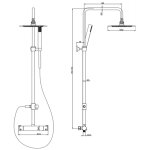 Schtte ensemble de douche avec mitigeur thermostatique java