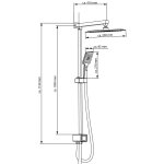 Schütte ensemble de douche silver rain chrome Schütte ensemble de douche silver rain chrome